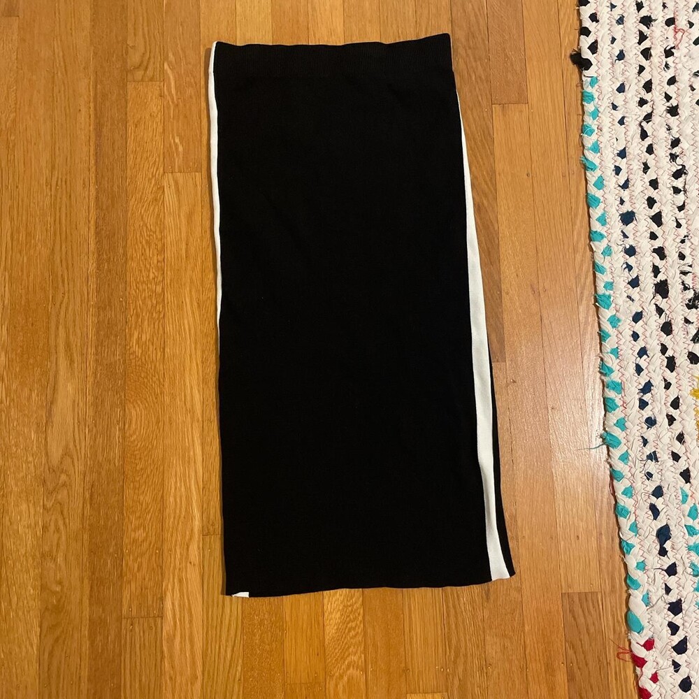 Black And White Midi Skirt